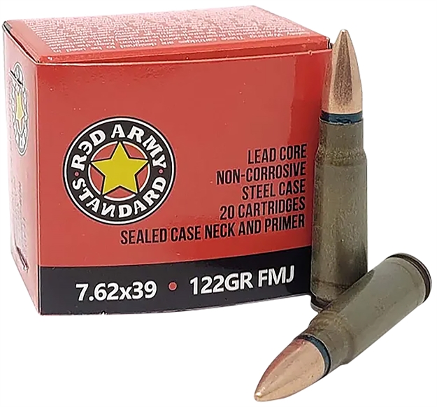 Picture of  Red Army Standard Am3420 Rifle  7.62X39mm 122Gr Full Metal Jacket 20 Per Box/50 Case
