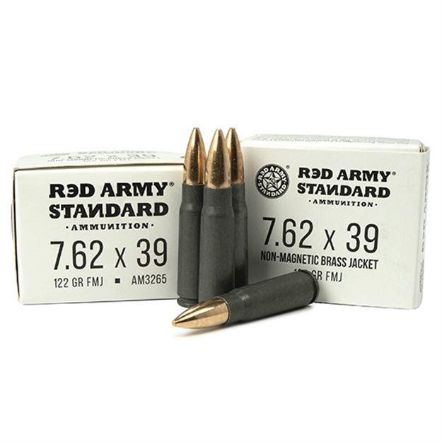 Picture of Red Army Standard Red Army Standard 7.62X39mm 122 GR Full Metal Jacket Boat Tail 20 Bx/ 50 CS