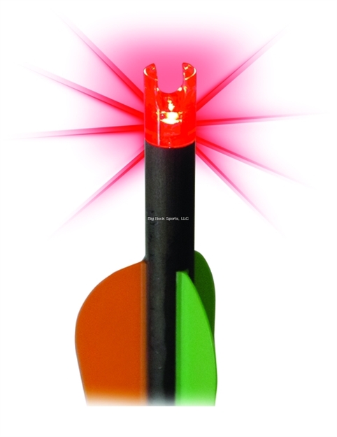 Picture of Red Hot Nock Illuminated Red 3 Pack Powered BY Lumenok