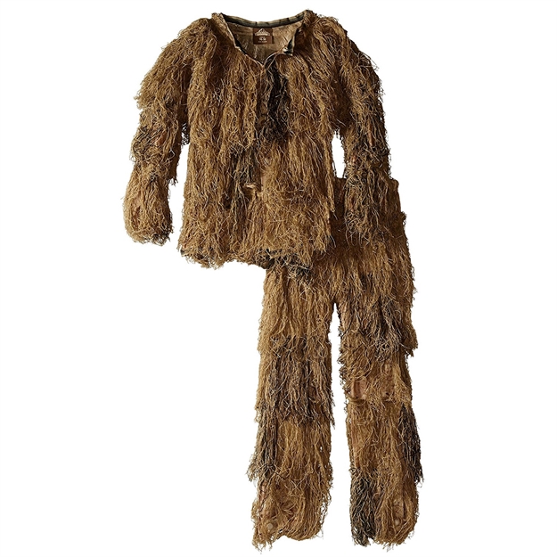 Picture of Red Rock Gear Rock 5 Piece Ghillie Suit Woodland Youth Medium RR70915YM 846637000088