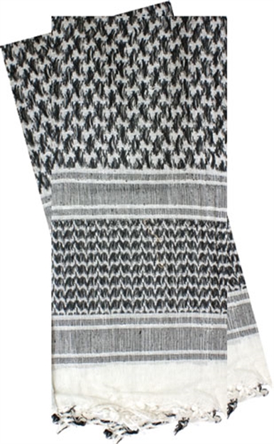 Picture of Red Rock Gear Rock Shemagh Head Wrap White/Black 70-01 846637004604