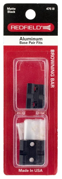 Picture of Redfield Mounts 47518 2-Piece Base For Browning Bar Weaver Style Black Finish
