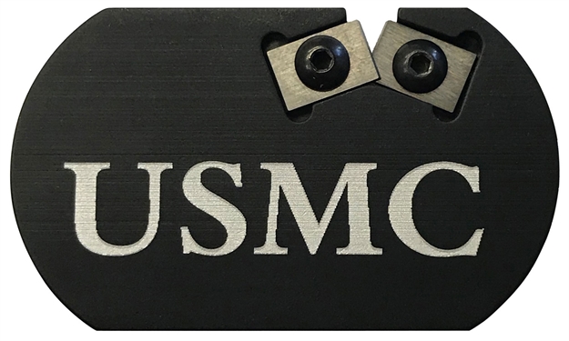 Picture of Redi-Edge/Klawhorn Ind Reccmc Challenge Coin Knife Sharpener US Marine Corp Duromite Carbide Black