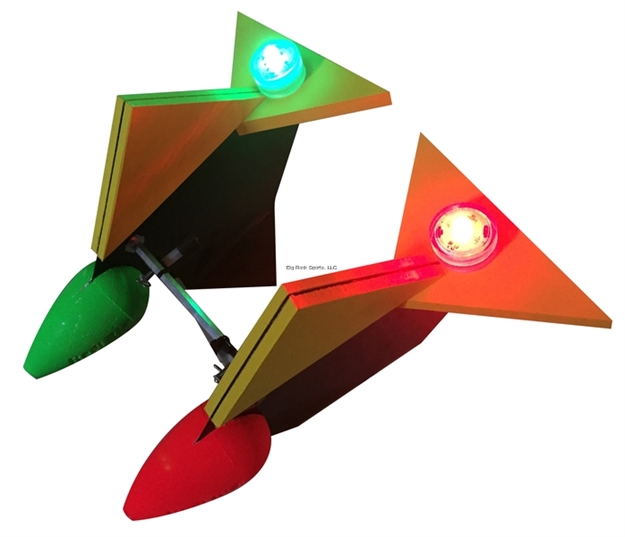 Picture of Redi-Rig 10" Planer Floats 60-90 Degree Planing Capability 2Pk With Led Color Coded Lights.