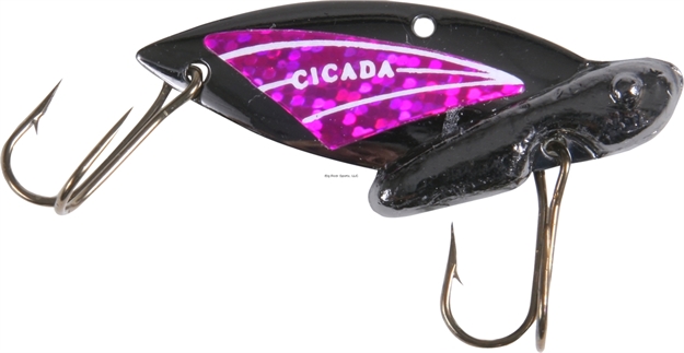 Picture of Reef Runner Cicada Blade Lure, 1 5/8", 1/4 Oz, Black Nickel/Purple