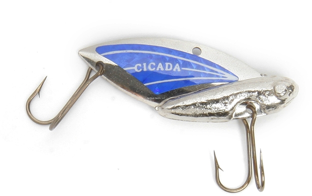 Picture of Reef Runner Cicada Blade Lure, 2",  1/2Oz Silver/Blue