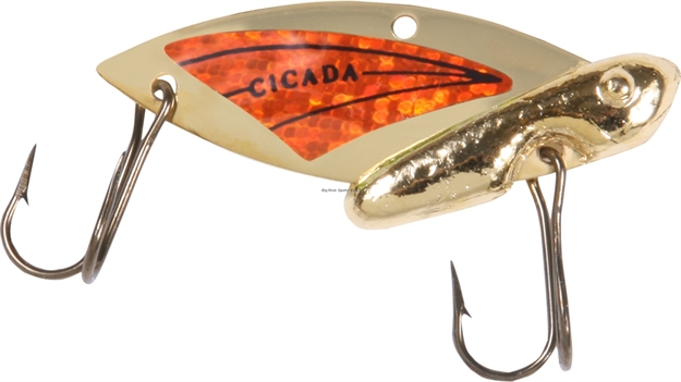Picture of Reef Runner Cicada Blade Lure, 2", 1/2Oz, Gold/Orange