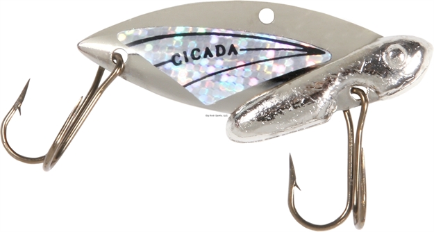 Picture of Reef Runner Cicada Blade Lure, 2", 1/2Oz, Silver/Silver