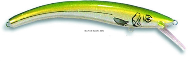 Picture of Reef Runner Deep Diver 800 Rattling Minnow, 28 FT Diving Depth, 6 3/16", 5/8 Oz, Emerald Shiner, Floating