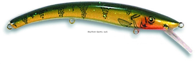 Picture of Reef Runner Deep Diver 800 Rattling Minnow, 28 FT Diving Depth, 6 3/16", 5/8 Oz, Green Perch, Floating