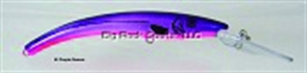 Picture of Reef Runner Deep Diver 800 Rattling Minnow, 28 FT Diving Depth, 6 3/16", 5/8 Oz, Purple Demon, Floating