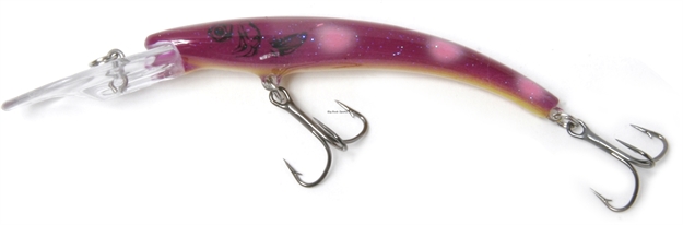 Picture of Reef Runner Deep Little Ripper 600 Minnow, 21 FT Diving Depth, 4-9/16", 1/4 Oz, Blueberry Muffin