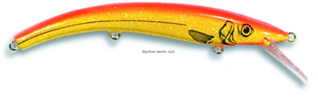 Picture of Reef Runner Deep Little Ripper 600 Minnow, 21 FT Diving Depth, 4 9/16", 1/4 Oz, Flame, Floating
