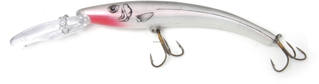 Picture of Reef Runner Deep Little Ripper 600 Minnow, 21 FT Diving Depth, 4-9/16", 1/4 Oz, Grey Ghost