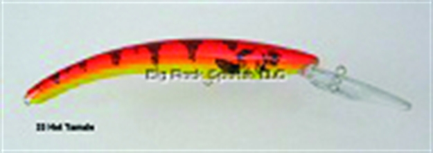 Picture of Reef Runner Deep Little Ripper 600 Minnow, 21 FT Diving Depth, 4 9/16", 1/4 Oz, Hot Tamale, Floating