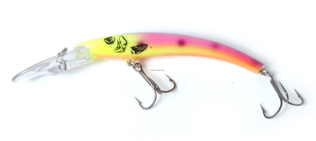 Picture of Reef Runner Deep Little Ripper 600 Minnow, 21 FT Diving Depth, 4-9/16", 1/4 Oz, Mardi Gras