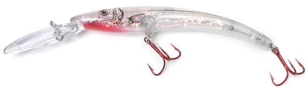 Picture of Reef Runner Deep Little Ripper 600 Minnow, 21 FT Diving Depth, 4-9/16", 1/4 Oz, Pearl Ghost
