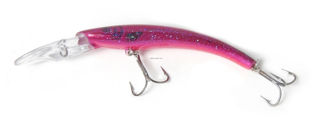 Picture of Reef Runner Deep Little Ripper 600 Minnow, 21 FT Diving Depth, 4-9/16", 1/4 Oz, Purple Demon