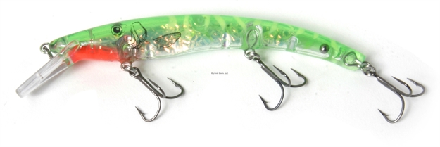 Picture of Reef Runner Ripstick 700 Rattling Minnow Jerkbait, 12 FT Diving Depth, 5-9/16", 5/8 Oz, Green Flash