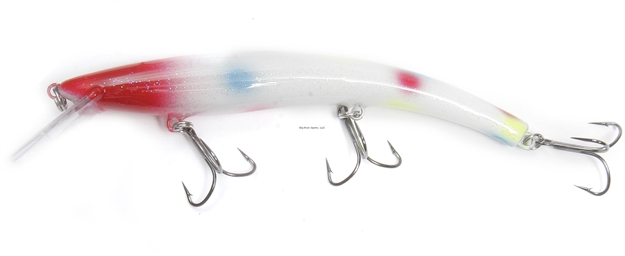 Picture of Reef Runner Ripstick 700 Rattling Minnow Jerkbait, 12 FT Diving Depth, 5-9/16", 5/8 Oz, Wonderbread Red