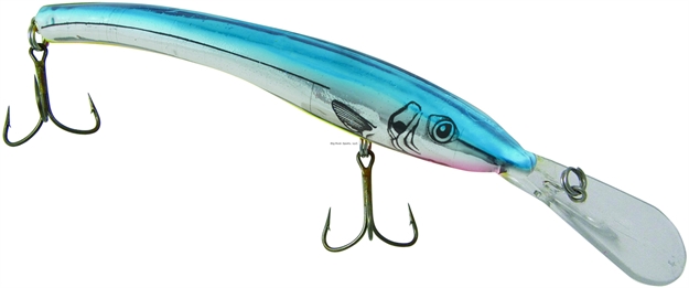 Picture of Reef Runner Skinnystick 300 Trolling Plug, 21 - 24 FT Trolling Depth,, 6 1/8", 1/2 Oz, Chrome Blue