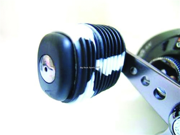 Picture of Reel Grip Slip ON Rubber Reel Handle Knob Cover, 2 Pc, Black/White