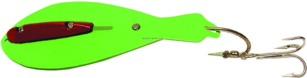 Picture of Reliable OF Milwaukee Small Bunker Spoon, 8", Adjustable Keel Weight, Neon Green