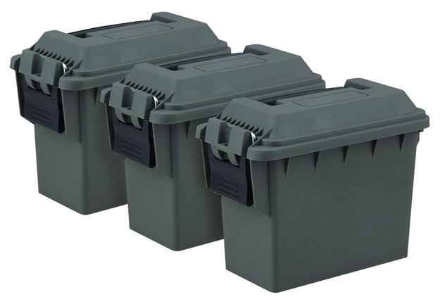 Picture of Reliant 10081 Mini Ammo Box  Green Plastic 8.50" X 6.75" X 4.25" 3 Piece RRG-1001X3-02