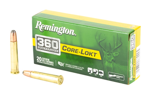 Picture of  Remington Ammunition R27743 Core-Lokt  360 Buckhammer 200 GR Soft Point Core Lokt 20 Per Box/ 10 Case 047700660905