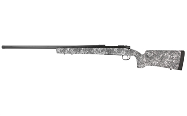 Picture of  Remington Firearms (New) R84173 700 Long Range Full Size 7Mm Prc 3+1 26" Black Heavy Contour Threaded Barrel, Black Rail Mount Steel Receiver, Grey W/Black & White Web HS Precision Synthetic Stock 810070680527