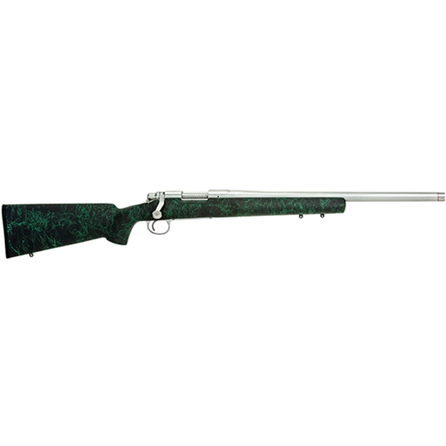 Picture of Remington Arms Firearms R85507 Model 700  223 Rem 5+1 Cap 20" 5-R TB Polished Stainless Rec/Barrel Black Fixed HS Precision Stock With Green Webbing Right Hand (Full Size)