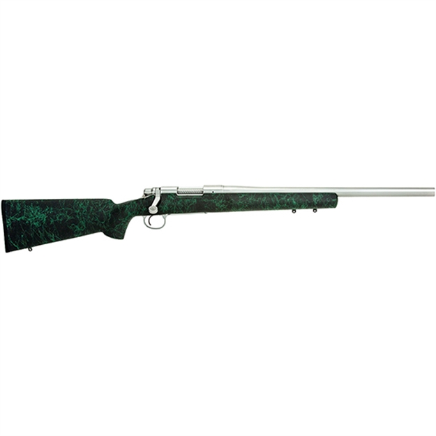 Picture of Remington Arms Firearms R85505 Model 700  300 Win Mag 3+1 Cap 26" 5-R Satin Stainless Rec/Barrel Black Fixed HS Precision Stock With Green Webbing Right Hand (Full Size)