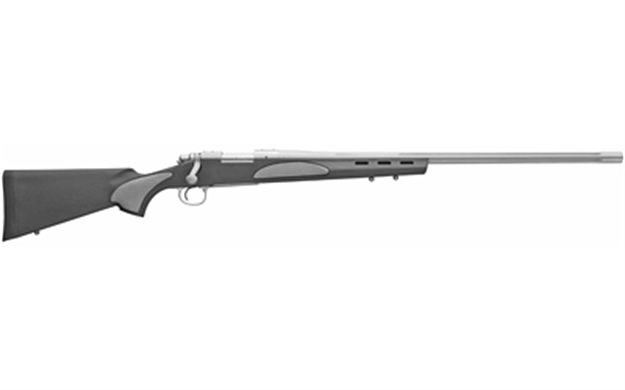Picture of  Remington Firearms (New) R84345 700 Varmint SF 308 Win 4+1 26" Barrel, Polished Stainless Metal Finish, Matte Black With Gray Panels Fixed Hogue Overmolded Stock