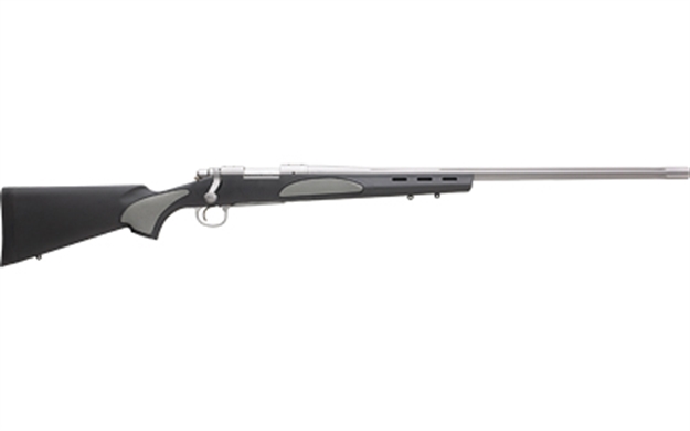 Picture of Remington Firearms (New) R84346 700 Varmint SF 6.5 Creedmoor 4+1 26" Fluted, Polished Stainless Barrel/Rec, Matte Black Stock With Gray Hogue Overmolded Panels R83436 810070689780