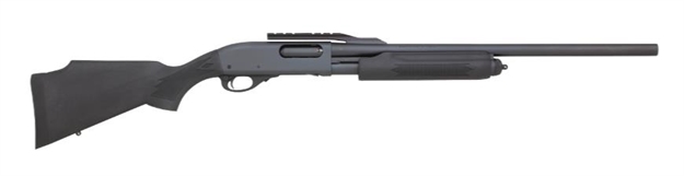 Picture of Remington Arms Firearms R25090 Model 870 Express 12 Gauge 23" Fully-Rifled 4+1 3" Black Rec/Barrel Black Fixed Shurshot Stock Right Hand (Full Size) Includes Cantilever Scope Mount