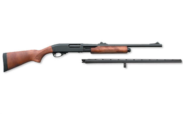 Picture of Remington Arms Firearms R25578 Model 870 Express Combo 12 Gauge 26" Modified Choke Vent Rib, 20" Fully-Rifled 4+1 3" Matte Blued Rec/Barrel Satin Hardwood Right Hand (Full Size)