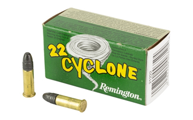Picture of Remington Ammunition 21222 Cyclone Rimfire 22Lr 36Gr Hollow Point 50 Per Box/100 Case CY22HP 047700003504
