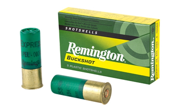 Picture of Remington Express Shotgun Ammo 12 Ga, 2-3/4 In, 000B, 8 Pellets, 1325 Fps, 5 Rounds, Boxed 12B000 047700019505