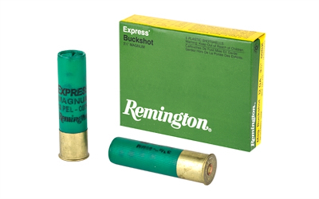 Picture of Remington Express Magnum Shotgun Ammo 12 Ga, 3-1/2 In, 00B, 18 Pellets, 1125 Fps, 5 Rounds, Boxed 1235B00
