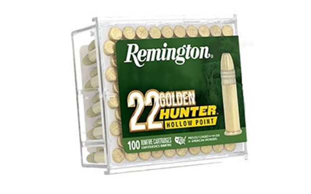 Picture of  Remington Ammunition R21251 Golden Hunter  22Lr 40Gr Plated Hollow Point 100 Per Box/50 Case