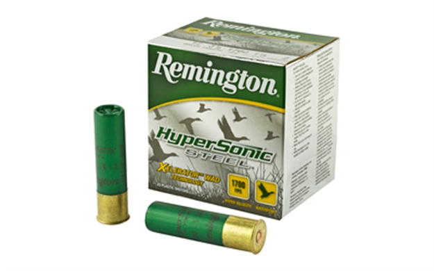 Picture of Remington Hypersonic Steel Shotshell 12 Ga, 3-1/2 In, No. 2, 1-3/8Oz, 1700 Fps, 25 Rnd Per Box HSS12352