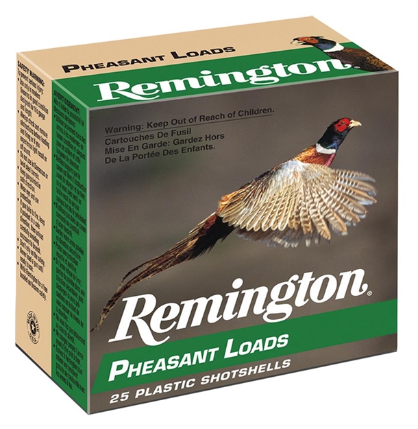 Picture of Remington Pheasant Loads Shotshell 12 Ga, 2-3/4 In, No. 7-1/2, 1-1/4Oz, 3-3/4 Dr, 1330 Fps, 25 Rnd Per Box PL127