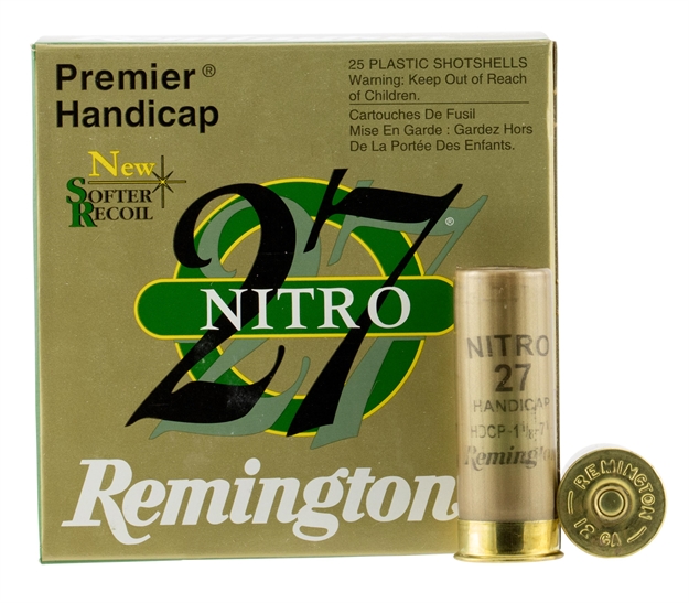Picture of Remington Ammunition 20222 Premier Nitro 27 Handicap 12 Gauge 2.75" 1 1/8 OZ 7.5 Shot 25 Per Box/ 10 CS STS12NH7