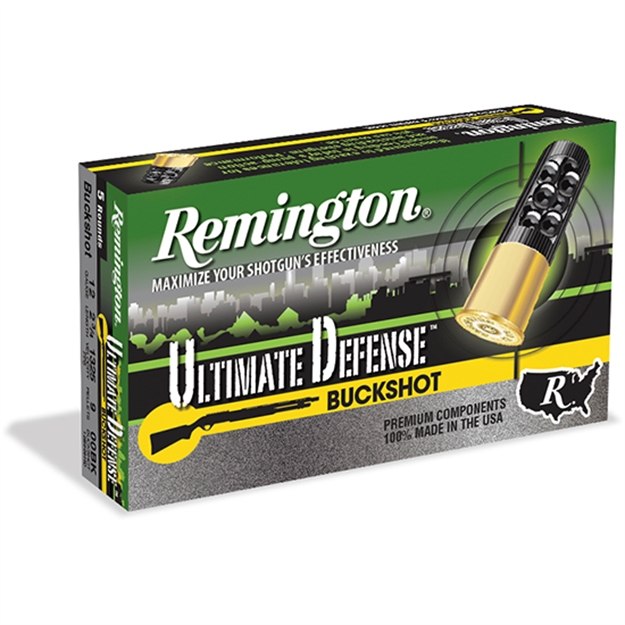 Picture of Remington Ammunition 20711 Ultimate Defense  12 Gauge 2.75" 8 Pellets 00 Buck Shot 5 Per Box/20 CS 12B008RRHD