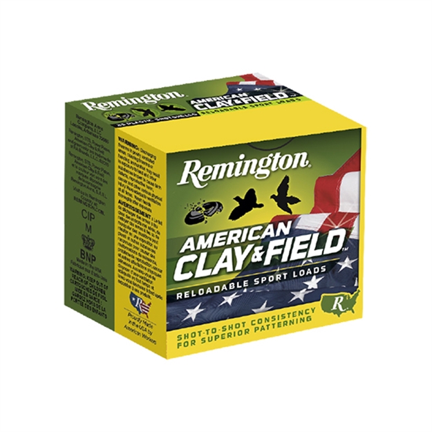 Picture of Remington Ammunition 20344 American Clay & Field Sporting Clay 12 Gauge 2.75" 1 1/8 OZ 7.5 Shot 25 Per Box/ 10 CS HT1275BX 047700520001