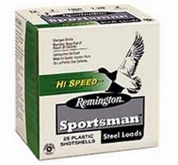Picture of Remington Sportsman Hi-Speed Steel Shotshell 12 Ga, 3 In, No. Bb, 1-1/8Oz, Max Dr, 1550 Fps, 25 Rnd Per Box SSTHV12HB 047700330600