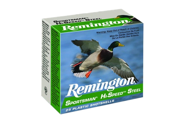 Picture of Remington Ammunition 20904 Sportsman Hi-Speed Steel 12Gauge 3" 1 3/8Oz 2Shot 25 Per Box/10 Case SST12HM2