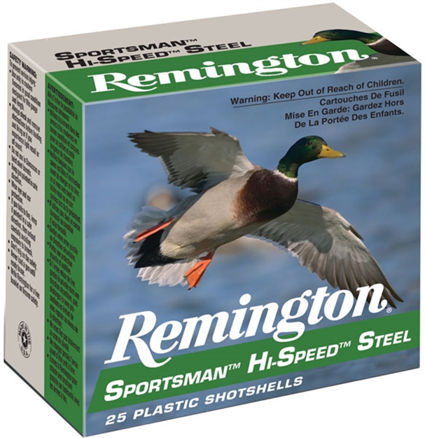 Picture of Remington Ammunition 20900 Sportsman Hi-Speed Steel 12Gauge 3" 1 3/8Oz Bbshot 25 Per Box/10 Case SST12HMB