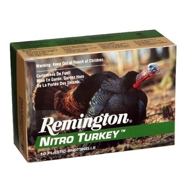 Picture of Remington Nitro Turkey Magnum Loads Shotshell 12 Ga, 3 In, No. 5, 1-7/8Oz, Max Dr, 1210 Fps, 10 Rnd Per Box NT12H5