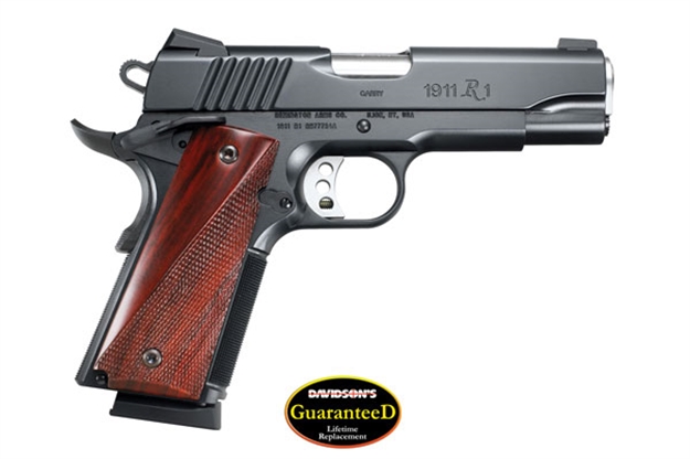 Picture of Remington 1911 R1 Carry Commander Semi Auto Pistol 45 Acp, 4.25 In, Cocobolo Grp, 7+1 Rnd, Blk Frame
